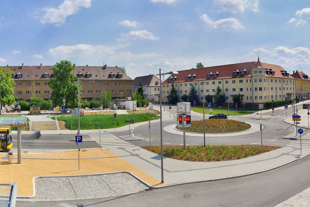 Entwurf von Verkehrsanlagen – Übersicht Referenzen – Bahnhofsvorplatz Heidenau